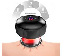 GDWD Elettrica Coppettazione Massaggio Coppette Cupping Therapy Set di terapia di coppettazione in silicone coppette di massaggio per sollievo dal dolore articolare, massaggio corpo (Modello nero+6)