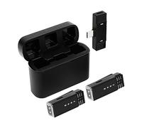 GDWD Lavalier Microfono, Mini Microfono Wireless con Custodia di Ricarica, Plug & Play Senza Fili, Microfono Cellulare per You-Tube Tik-Tok Face-Book Live Stream Video Vlog Intervista per Android di