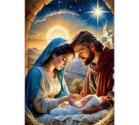 GDYEEH 5D DIY New Life Diamond Painting Kits, Full Drill Jesus Diamond Art Painting Kits for Adults Beginners, DIY 5D Painting by Numbers Diamond Art Kits for Home Fashion Decor 30x40cm