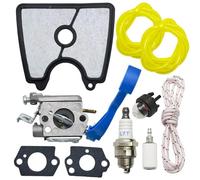 GDYUNBA Kit di Manutenzione del carburatore for soffiatore for Foglie a 2 Tempi Husqvarna 125B 125BX 125BVX 28cc, Corda di trazione for Zama C1Q-W37, Pezzo di Ricambio di Ricambio Prestazione