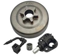 GDYUNBA Kit Pompa Olio Ruota dentata Tamburo Frizione for Motosega Partner 350 351 352 370 371 390 420 Cuscinetto ad Aghi 530047061 530071259 Prestazione