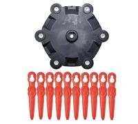 GDYUNBA Lame di Ricambio for Testina di Taglio for decespugliatore Parkside PRTA 20-LiA1 LIDL Ian 311046 91099406 Testina in plastica Semplice Prestazione(6 Cutter Head Blades)