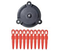 GDYUNBA Lame di Ricambio for Testina di Taglio for decespugliatore Parkside PRTA 20-LiA1 LIDL Ian 311046 91099406 Testina in plastica Semplice Prestazione(3 Cutter Head Blades)