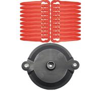 GDYUNBA Lame di Ricambio for Testina di Taglio for decespugliatore Parkside PRTA 20-LiA1 LIDL Ian 311046 91099406 Testina in plastica Semplice Prestazione(2 Cutter Head Blades)