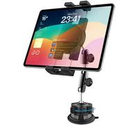 GDZN Supporto per tablet da cruscotto con doppia manopola, supporto a ventosa per auto/pickup, braccio in metallo ultra robusto, supporto per parabrezza per iPad Pro 11 12.9, Galaxy Tab, Fire,