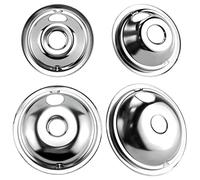 GE GE68C - Set di 4 padelle cromate per gocciolamento da 2 x 15 x 20 cm, per gamme elettriche GE e Hot-point