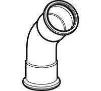 GE Mapress C-Acciaio Curva 45Gr d88,9 Zincato