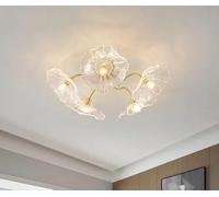 GE Plafoniera moderna metà secolo - 5 teste, luce calda, design in ferro metallico per camera da letto e soggiorno, decorazione contemporanea F Mouing