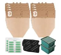 GE.RA FOLLETTO VK130 VK131 KIT RISPARMIO: 12 SACCHETTI 12 PROFUMINI 2 HEPA 2 FILTRI CA