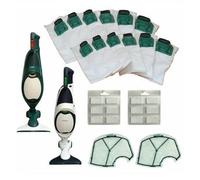 GE.RA SACCHETTI FOLLETTO VK 140 VK 150 12PZ +12 PROFUMI +2 FILTRO MOTORE SACCHI FILTRI