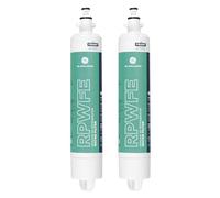 GE RPWFE - Confezione da 2 filtri dell’acqua per frigorifero, colore bianco e verde
