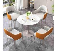 ge Set tavolo e sedia per reception, compatto, per sala conferenze, negoziazione, elegante tavolo da ufficio o salotto, combinazione per piccoli spazi