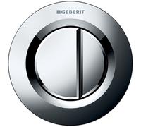 GE Telecomando Tipo 01 Pneumatico Per 2 Quantità Sp., UP-Pulsante Lucido Cromato