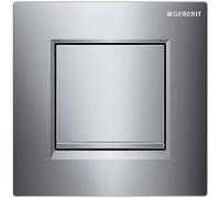 Commande Geberit pour urinoir avec déclenchement pneumatique du rinçage, plaques de déclenchement type 30, 116.017.KH.1, 116.017.KH.1, Colorazione: cromato lucido / cromato opaco