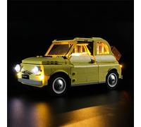 GEAMENT Set di Luci Compatibile Con LEGO Fiat 500 (10271) Modello da Costruire - Kit di illuminazione per Creator 77942 (Modello di mattoncini non incluso)