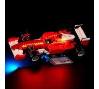 GEAMENT Set di Luci LED Compatibile Con Ferrari F2004 e Michael Schumacher | Compatibile Con LEGO Icons 11375 (Modello di mattoncini non incluso)