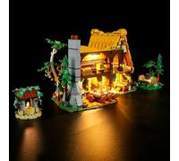 GEAMENT Set di Luci LED Compatibile Con LEGO 43242 Il cottage di Biancaneve e i Sette Nani (Snow White and the Seven Dwarfs' Cottage) (Modello di mattoncini non incluso)