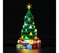 GEAMENT Set di Luci LED Compatibile Con LEGO Albero di Natale (Christmas tree) - Kit Di Illuminazione per Creator 40338 (Modello di mattoncini non incluso)
