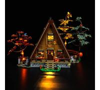 GEAMENT Set di Luci LED Compatibile Con LEGO Baita (A-Frame Cabin) - Kit Di Illuminazione per Ideas 21338 Modello da Costruire (Modello di mattoncini non incluso)