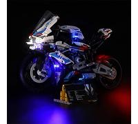 GEAMENT Set di Luci LED Compatibile Con LEGO BMW M 1000 RR - Kit Di Illuminazione per Technic 42130 (Modello di mattoncini non incluso)