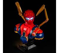 GEAMENT Set di Luci LED Compatibile Con LEGO Busto di Iron Spider-Man 76326 (Modello di mattoncini non incluso)