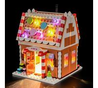 GEAMENT Set di Luci LED Compatibile Con LEGO Casa di pan di zenzero festiva | Compatibile Con 40809 Festive Gingerbread House (Modello di mattoncini non incluso)