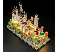 GEAMENT Set di Luci LED Compatibile Con LEGO Castello di Neuschwanstein Architecture 21063 (Modello di mattoncini non incluso)