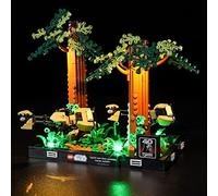 GEAMENT Set di Luci LED Compatibile Con LEGO Diorama Inseguimento con lo speeder su Endor (Endor Speeder Chase Diorama) 75353 (Modello di mattoncini non incluso)