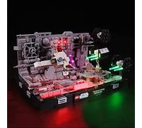 GEAMENT Set di Luci LED Compatibile Con LEGO Diorama Volo sulla Trincea della Morte Nera (Death Star Trench Run Diorama) - Kit Di Illuminazione per 75329 (Modello di mattoncini non incluso)