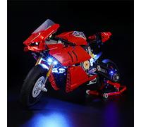 GEAMENT Set di Luci LED Compatibile Con LEGO Ducati Panigale V4 R - Kit Di Illuminazione per Technic 42107 Modello da Costruire (Modello di mattoncini non incluso)