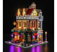 GEAMENT Set di Luci LED Compatibile Con LEGO Edificio Tudor (Tudor Corner) Icons 10350 (Modello di mattoncini non incluso)