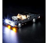 GEAMENT Set di Luci LED Compatibile Con LEGO Fast & Furious 1970 Dodge Charger R/T - Kit Di Illuminazione per Speed Champions 76912 Modello da Costruire (Modello di mattoncini non incluso)