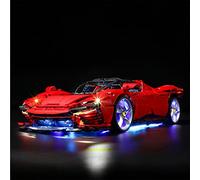 GEAMENT Set di Luci LED Compatibile Con LEGO Ferrari Daytona SP3 - Kit Di Illuminazione per Technic 42143 Modello da Costruire (Modello di mattoncini non incluso)