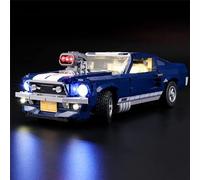 GEAMENT Set di Luci LED Compatibile Con LEGO Ford Mustang Modello da Costruire - Kit di Illuminazione per Creator Expert 10265 (Modello di mattoncini Non Incluso)