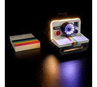 GEAMENT Set di Luci LED Compatibile Con LEGO Fotocamera Polaroid OneStep SX-70 - Kit Di Illuminazione per Ideas 21345 (Modello set Non Incluso)