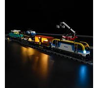 GEAMENT Set di Luci LED Compatibile Con LEGO Freight Train - Kit Di Illuminazione per City 60336 Modello da Costruire (Modello di mattoncini non incluso)