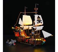 GEAMENT Set di Luci LED Compatibile Con LEGO Galeone dei Pirati (Pirate Ship) - Kit Di Illuminazione per Creator 31109 (Modello di mattoncini non incluso)