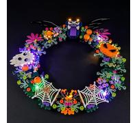 GEAMENT Set di Luci LED Compatibile Con LEGO Ghirlanda di Halloween 40825 (Wreath) (Modello di mattoncini non incluso)