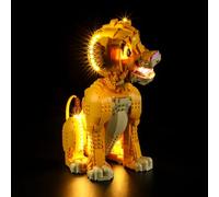 GEAMENT Set di Luci LED Compatibile Con LEGO Giovane Simba Re Leone (Young Simba the Lion King) - Kit Di Illuminazione per 43247 (Modello di mattoncini non incluso)