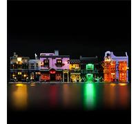 GEAMENT Set di Luci LED Compatibile Con LEGO Harry Potter Winkelgasse (Diagon Alley) - Kit Di Illuminazione per 75978 Modello da Costruire (Modello di mattoncini non incluso)