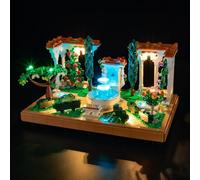 GEAMENT Set di Luci LED Compatibile Con LEGO Il giardino della fontana (Fountain Garden) Icons 10359 (Modello di mattoncini non incluso)