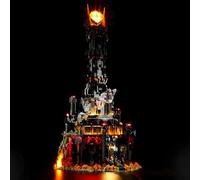 GEAMENT Set di Luci LED Compatibile Con LEGO Il Signore degli Anelli: Barad-dûr - Kit Di Illuminazione per Icons 10333 Barad dur (Modello di mattoncini non incluso)
