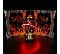 GEAMENT Set di Luci LED Compatibile Con LEGO Il Signore degli Anelli Book Nook del Balrog Icons 10367 (Modello di mattoncini non incluso)