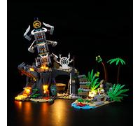 GEAMENT Set di Luci LED Compatibile Con LEGO Il Villaggio dei Guardiani (The Keepers'Village) - Kit Di Illuminazione per NINJAGO 71747 (Modello di mattoncini non incluso)