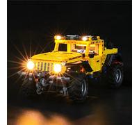 GEAMENT Set di Luci LED Compatibile Con LEGO Jeep Wrangler Rubicon - Kit Di Illuminazione per Technic 42122 Modello da Costruire (Modello di mattoncini non incluso)