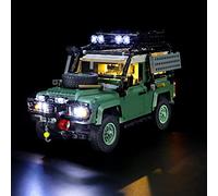 GEAMENT Set di Luci LED Compatibile Con LEGO Land Rover Classic Defender 90 - Kit Di Illuminazione per Icons 10317 Modello da Costruire (Modello di mattoncini non incluso)