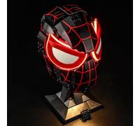 GEAMENT Set di Luci LED Compatibile Con LEGO Maschera di Miles Morales (Miles Morales' Mask) 76329 (Modello di mattoncini non incluso)