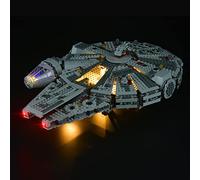 GEAMENT Set di Luci LED Compatibile Con LEGO Millennium Falcon Astronave - Kit di Illuminazione per Star Wars 75105 Modello da Costruire (Modello di mattoncini Non Incluso)