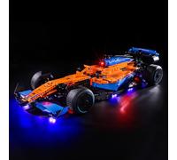 GEAMENT Set di Luci LED Compatibile Con LEGO Monoposto McLaren Formula 1 F1 - Kit Di Illuminazione per Technic 42141 Modello da Costruire (Modello di mattoncini non incluso)