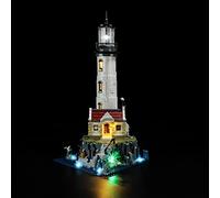 GEAMENT Set di Luci LED Compatibile Con LEGO Motorized Lighthouse - Kit Di Illuminazione per Ideas 21335 Modello da Costruire (Modello di mattoncini non incluso)